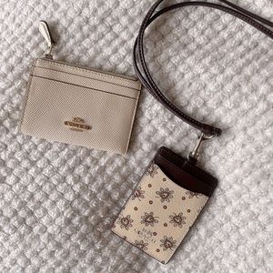 COACH lanyard and card wallet set